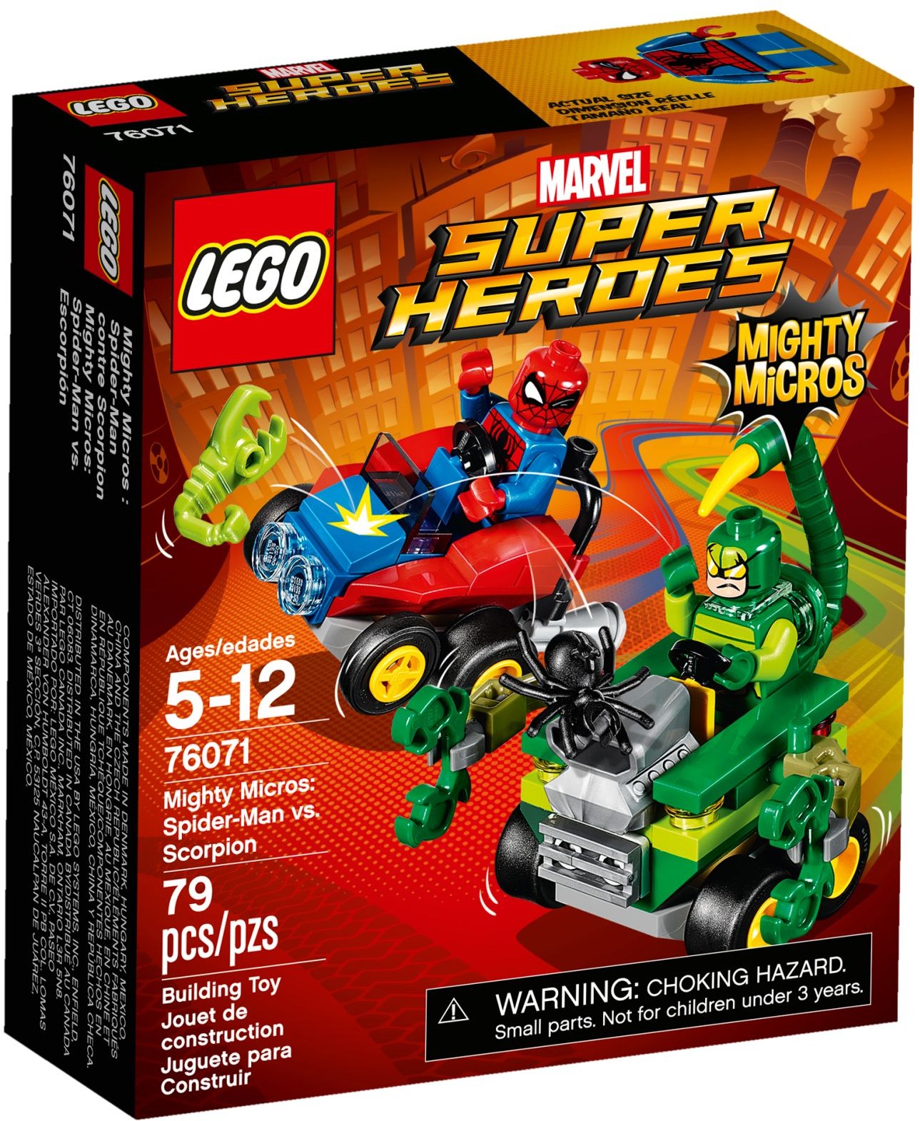 LEGO Super Heroes 76071 Mighty Micros: Spiderman vs. Škorpion