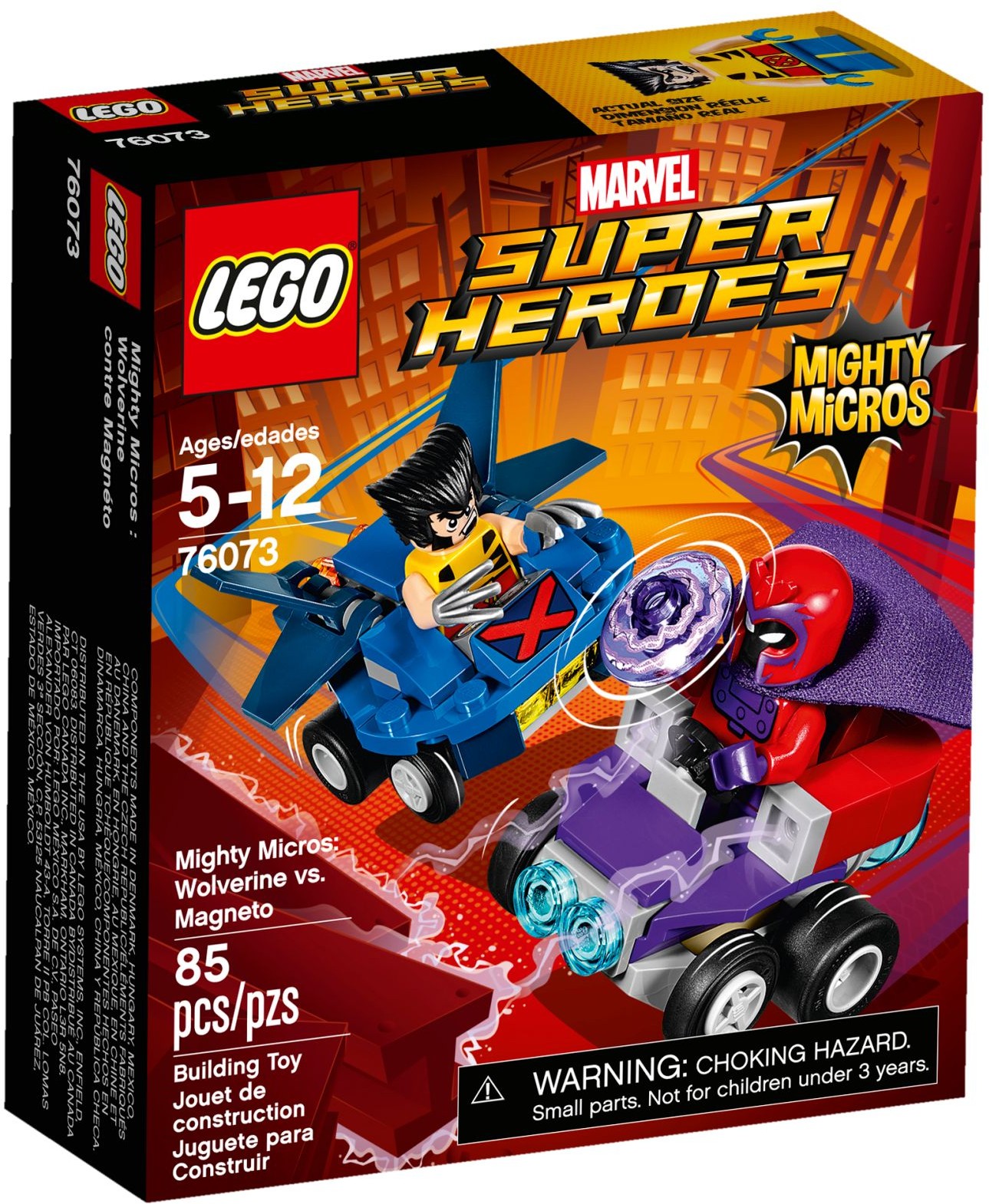 LEGO Super Heroes 76073 Mighty Micros: Wolverine vs. Magneto