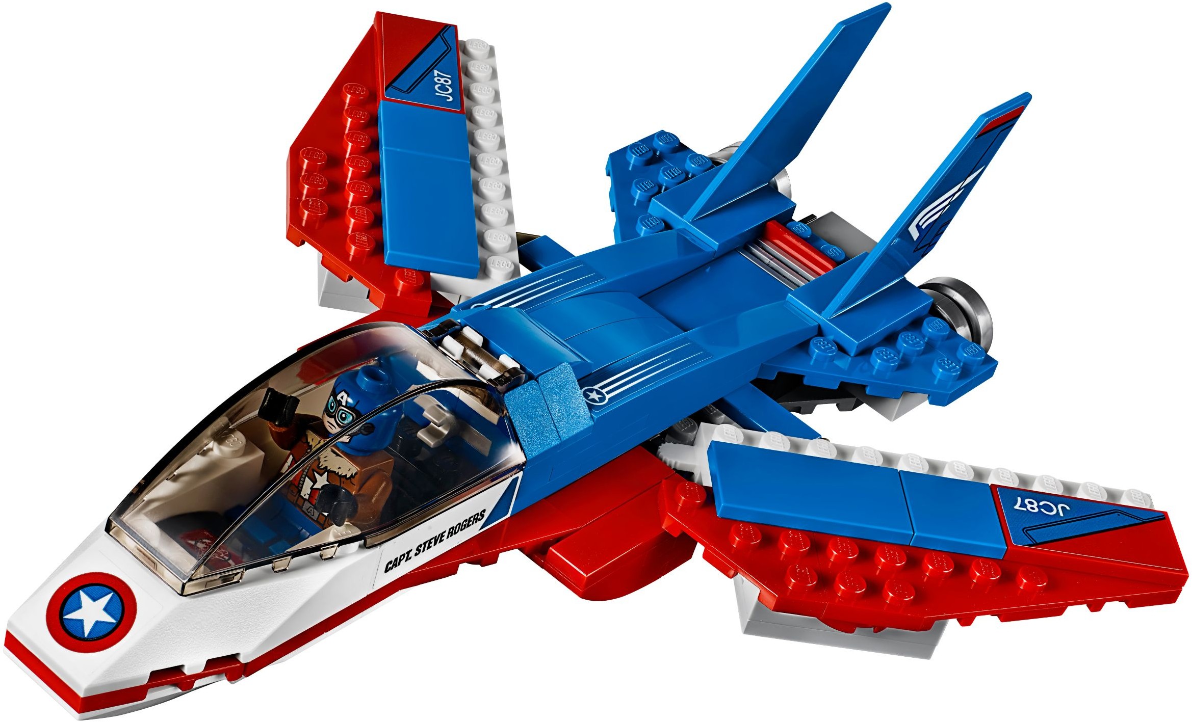 LEGO Super Heroes 76076 Kapitán America a honička ve stíhačce