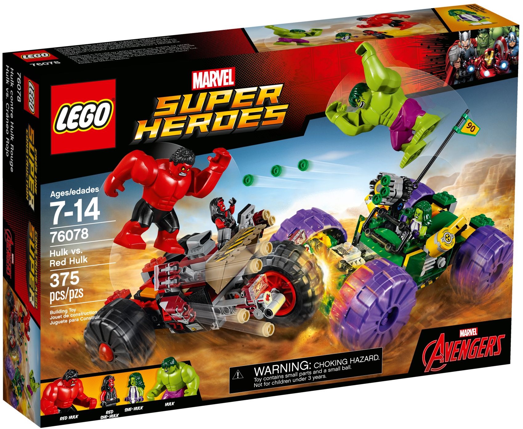 LEGO Super Heroes 76078 Hulk vs. Červený Hulk