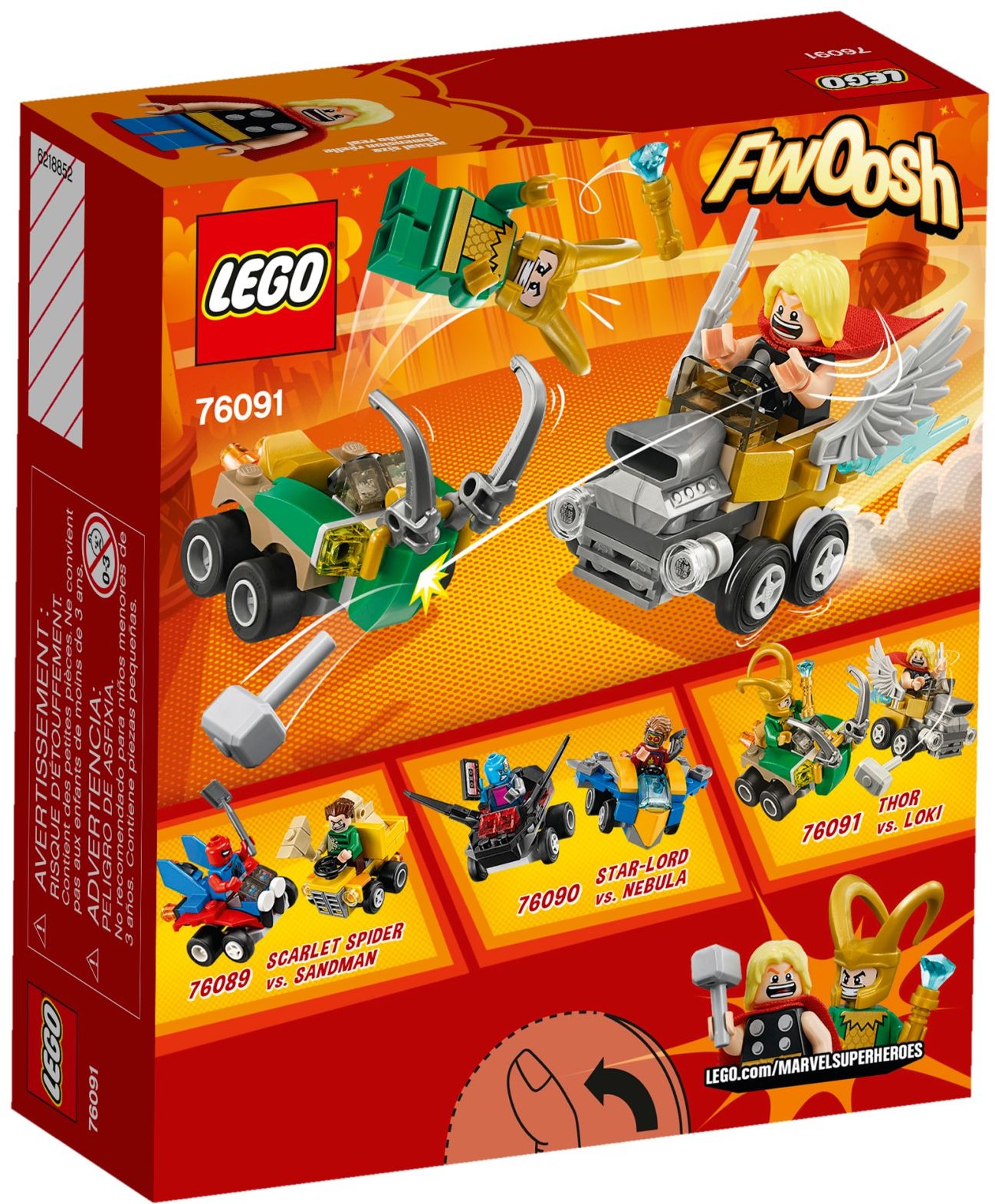 LEGO Super Heroes 76091 Mighty Micros: Thor vs. Loki