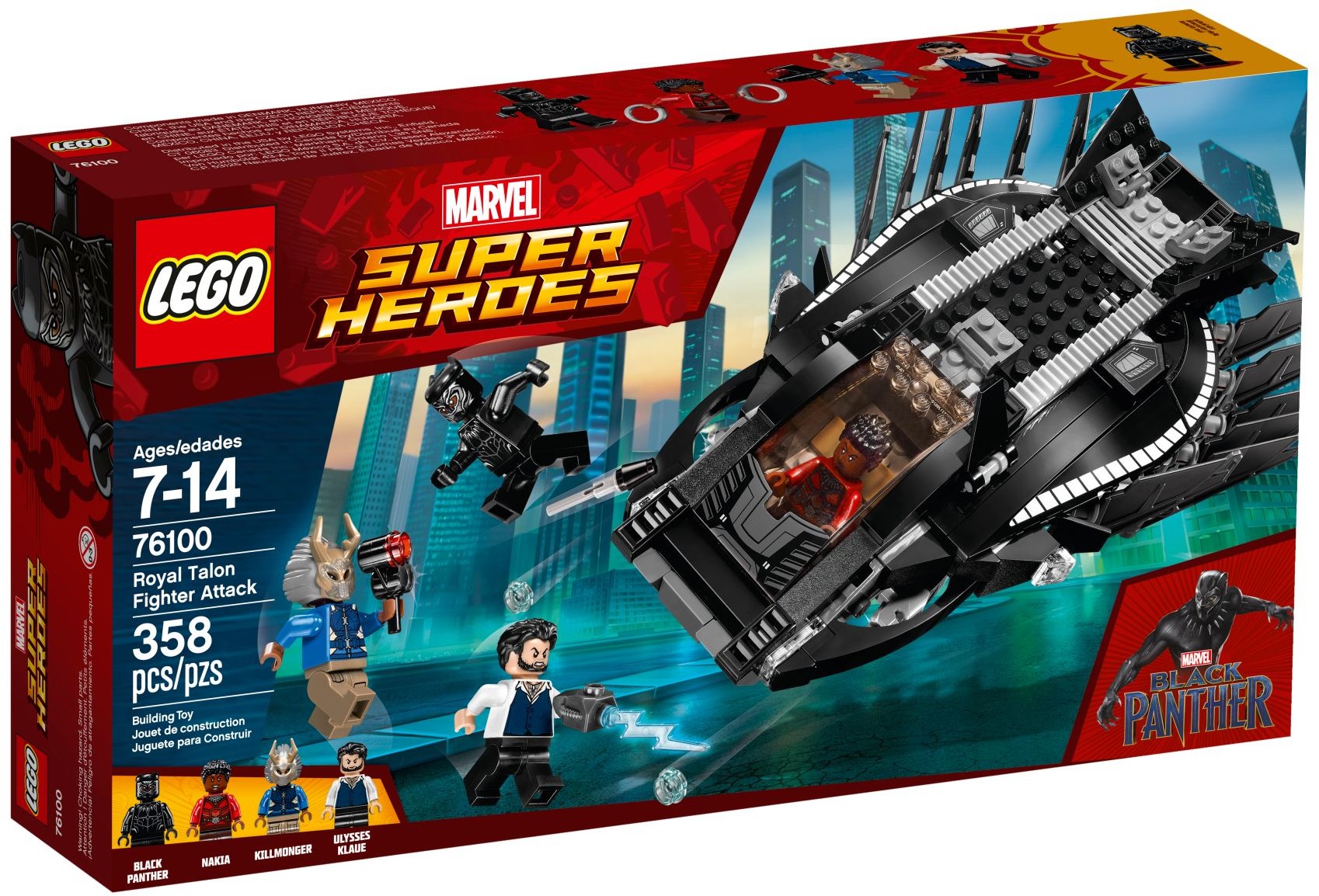 LEGO Super Heroes 76100 Útok stíhačky Černého pantera