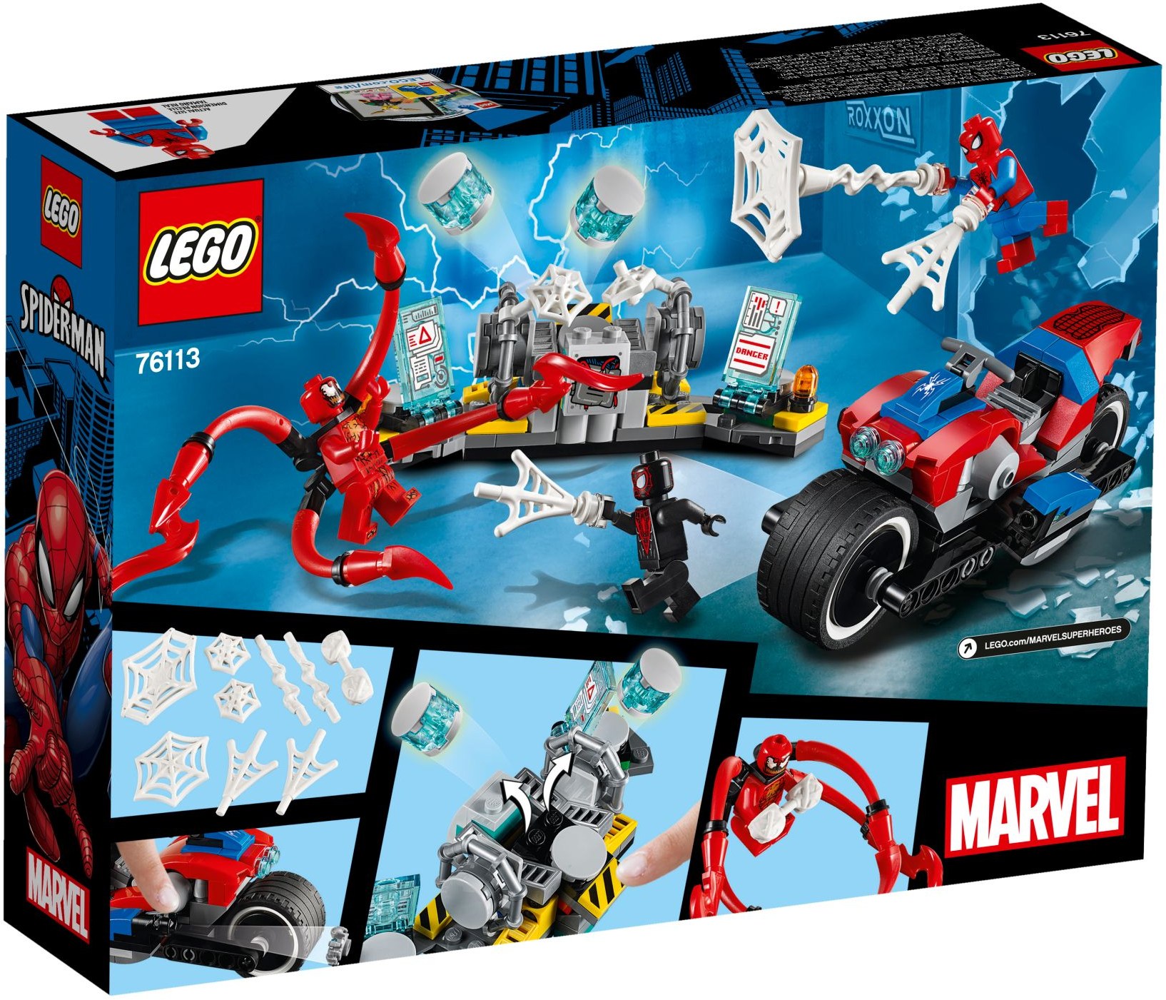 LEGO Super Heroes 76113 Spider-Man a záchrana na motorce