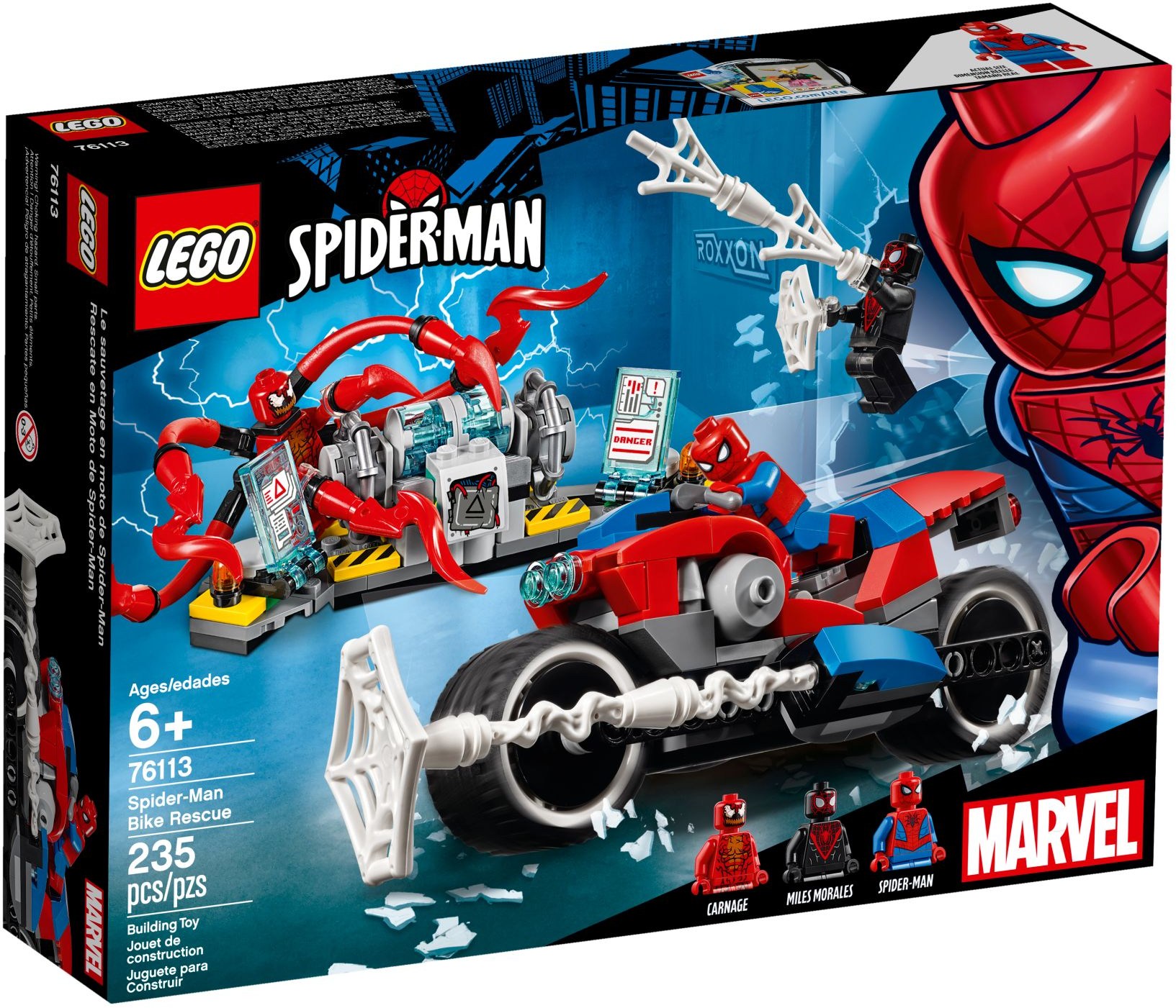 LEGO Super Heroes 76113 Spider-Man a záchrana na motorce