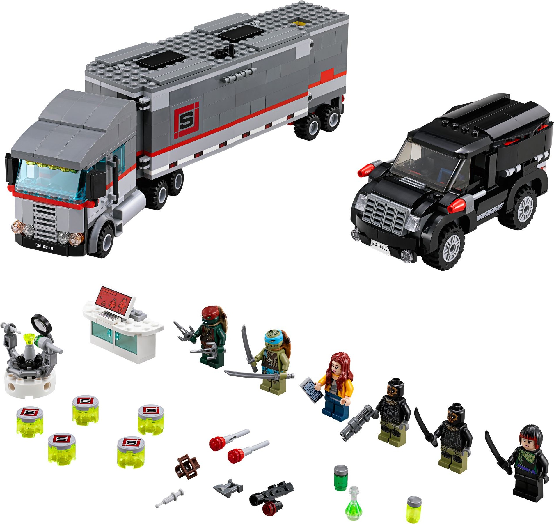 LEGO Ninja Turtles 79116 Únik velkého sněžného náklaďáku