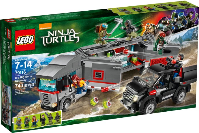 LEGO Ninja Turtles 79116 Únik velkého sněžného náklaďáku