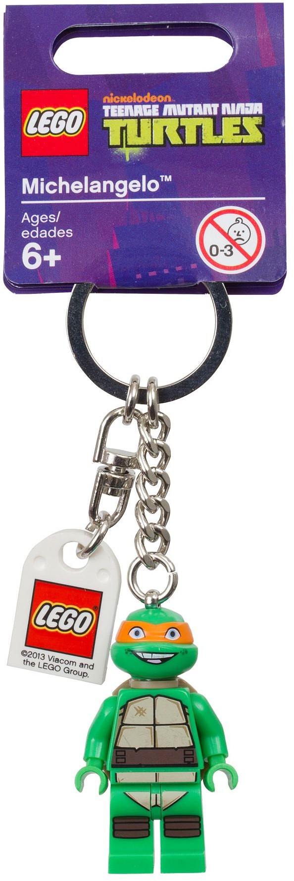 LEGO Minifigurky 850653 Teenage Mutant Ninja Turtles Michelangelo Key Chain