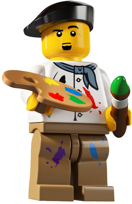 LEGO Minifigurky 8804-14 4.série Malíř