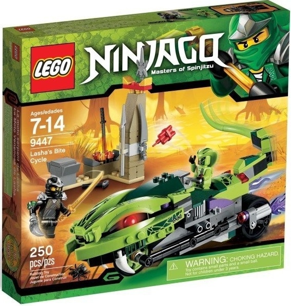 LEGO Ninjago 9447 Lasha a motorka s kusadly